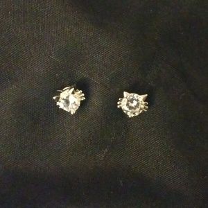 Kitty Earrings set in Sterling Silver